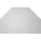 Ekena Millwork Octagonal Top Surface Mount PVC Gable Vent w/ 2"W x 2"P Brickmould Sill Frame, 34"W x 22"H GVPOT34X2203SN - alternate 3